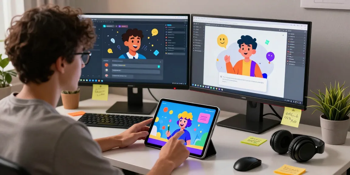 Interactive scene with crushon ia customizable AI character on tablet in cozy workspace, emphasizing digital engagement.